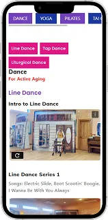 Fitness Arts 22 Mobile on demand view
